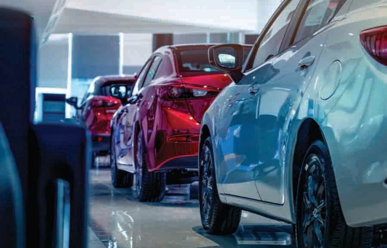 car showroom with red and silver, value for money car