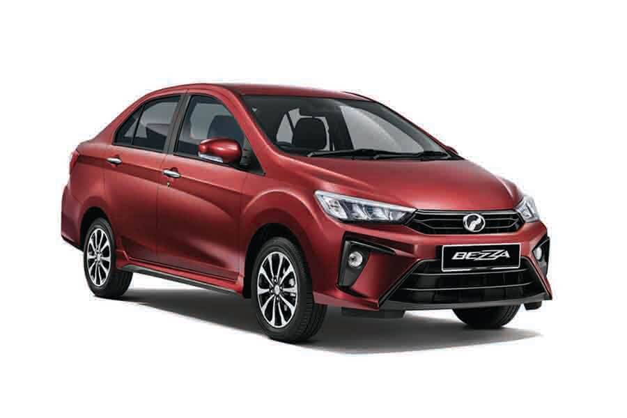 perodua bezza 1.3 premium X (A) red colour