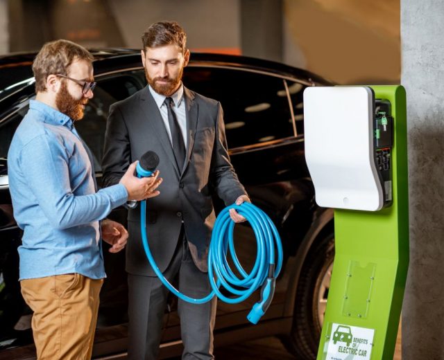 Man considering buy an electric vehicle