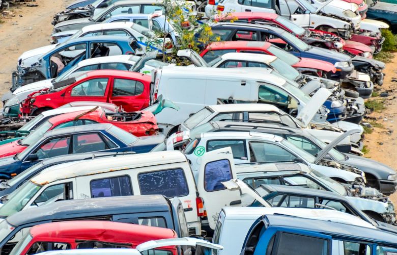 Line of cars for scrap car Singapore